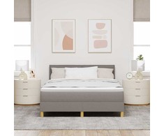 Kiemas lova su pagalve Tortora 160 x 200 cm audinys