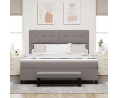 Kiemas lova su galvūgalio Tortora 180 x 200 cm audinys