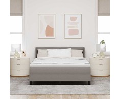 Kiemas lova su galvūgalio Taupe 200 x 160 cm audinys