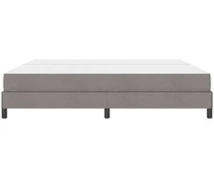 Kiemas lova su čiužiniu Taupe 200 x 200 cm audinys