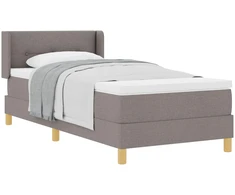 Lova Lovos Pagrindas su čiužiniu Taupe 90 x 200 cm audinys