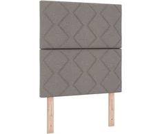 Kiemas lova su čiužiniu su LED Taupe 80 x 200 cm audinys
