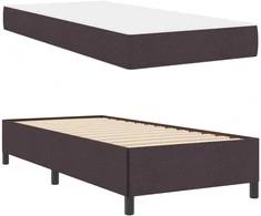 Kiemas lova Tamsiai rudas 90 x 200 cm audinys