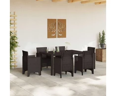 Sodo stalas Ruda 150 x 100 x 73 cm poliratanas