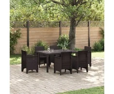 Sodo stalas Ruda 150 x 100 x 73 cm poliratanas