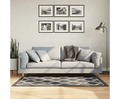 Kilimas, juodas ir baltas, 80x150 cm, neslystantis, plaunamas