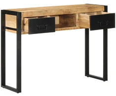 konsolinis stalas 100x35x75 cm Tvirtas neapdorotas medis Mango