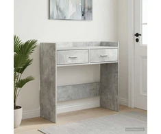 Konsolinis stalas Betono pilka 90 x 35 x 80 cm Apdirbta mediena