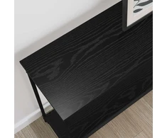 Konsolinis stalas juoda ąžuolo 101 x 30.5 x 75 cm