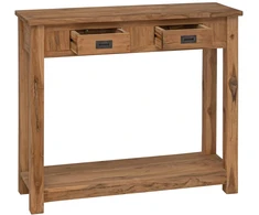 Konsolinis stalas Natūrali 90 x 30 x 80 cm Kieto teka medžio