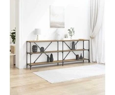 Konsolinis stalas su lentyna Meistrų ąžuolas 200 x 30 x 75 cm