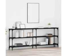 Konsolinis stalas juoda ąžuolo 200 x 29 x 75 cm