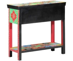 Konsolinis stalas su stalčių Įvairiaspalvis 80 x 35 x 76 cm