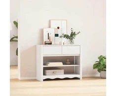 Konsolinis stalas su stalčių Drammen Balta 89,5 x 37 x 73 cm