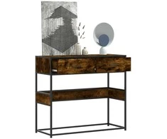 Konsolinis staliukas, dūminio ąžuolo, 90x35x80cm, mediena