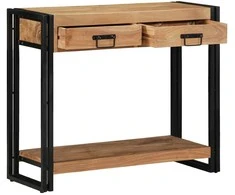 Konsolinis stalas Ruda 90 x 33 x 75 cm Kietos akacijos mediena