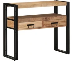 Konsolinis stalas Ruda 90 x 33 x 75 cm Kietos akacijos mediena