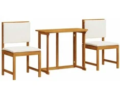 Lauko baldų komplektas Sodo Bistro Rinkinys 3 pcs Ruda Kietos akacijos mediena