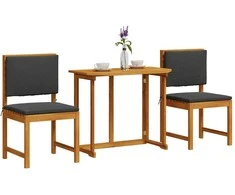 Lauko baldų komplektas Sodo Bistro Rinkinys 3 pcs Ruda Kietos akacijos mediena