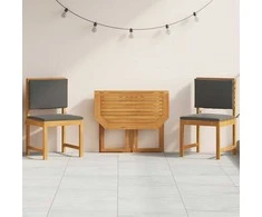 Lauko baldų komplektas Sodo Bistro Rinkinys 3 pcs Ruda Kietos akacijos mediena