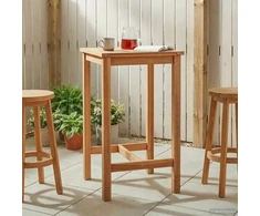Baro stalas Natūrali 60 x 60 x 105 cm Kietasis teak