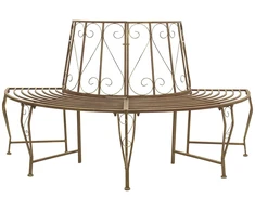 Lauko baldų komplektas Medžio suolelis 4-Vietų skaičius 160 x 80 x 89 cm Plienas