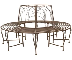 Lauko baldų komplektas Medžio suolelis 8-Vietų skaičius Ø 160 x 89 cm Plienas