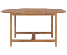 Lauko baldų komplektas Sodo stalas, 150x150x75cm, tikmedžio medienos masyvas