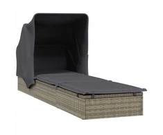 Lauko baldų komplektas Sodo valgomojo komplektas 7 pcs Pilka Kietos akacijos mediena