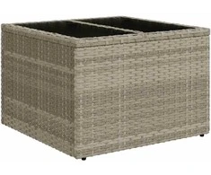 Sofa Sofos komplektas su pagalvėlėmis, 7 dalių, pilkas, poliratanas