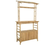 Lauko baro stalas Natūrali 110 x 50 x 210 cm Bambukas