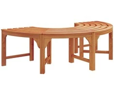 Medžio suolelis 2 pcs Natūrali 160 x 80 x 45cm