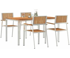 Lauko valgomojo komplektas 5 vnt. 150 x 90 x 75 cm