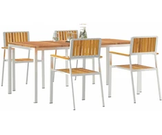 Lauko valgomojo komplektas 5 vnt. 180 x 90 x 75 cm