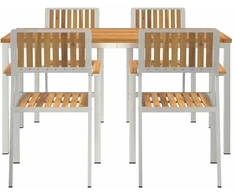 Lauko valgomojo komplektas 5 vnt. 150 x 90 x 75 cm