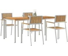 Lauko valgomojo komplektas 5 vnt. 180 x 90 x 75 cm