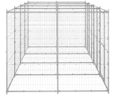 Lauko voljeras šunims, galvanizuotas plienas, 9,68m²