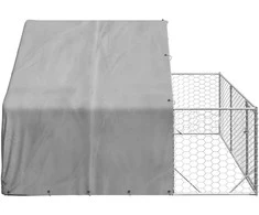 Lauko voljeras šunims su aptvaru, 3x3x1,9m, plienas