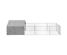 Lauko voljeras šunims su aptvaru, 6x2x1,5m, plienas
