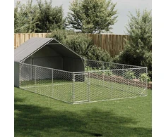 Lauko voljeras šunims su aptvaru, 7x3x1,9m, plienas