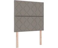 LED Čiužinio Lova su čiužiniu Taupe 90 x 200 cm audinys