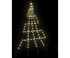 LED Kalėdinė eglutė su žemės kuoleliais Šilta balta 182 cm