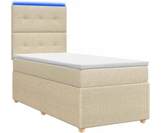 Lova LED lovos čiužinys su LED apšvietimu Kreminė 100 x 200 cm