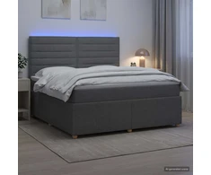 Lova LED lovos čiužinys su LED apšvietimu Tamsiai pilka 140 x 190 cm