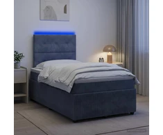 Lova LED lovos čiužinys su LED apšvietimu Tamsiai pilka 120 x 200 cm