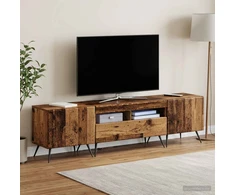 TV staliukas LED televizoriaus spintelė BREDA 3 vnt. Sendintos medienos