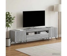TV staliukas LED televizoriaus spintelė BREDA 3 vnt. Pilka Sonoma