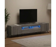 TV staliukas LED televizoriaus spintelė BREDA 3 vnt. Pilka Sonoma