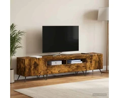 TV staliukas LED televizoriaus spintelė BREDA 3 vnt. Dūminio ąžuolo