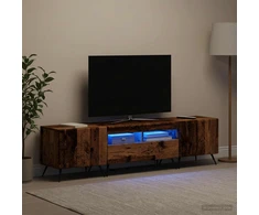 TV staliukas LED televizoriaus spintelė BREDA 3 vnt. Sendintos medienos